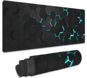 Gaming Mouse Pad Blue Honeycomb Science Technology Extended Mouse Pad Gaming Large Big Desk Mat with Non-Slip Base and Stitched Edge Long Computer Keyboard Mouse Mat for Home Office Work 31.5x15.7 Gaming Mouse Pad Blue Honeycomb Science Technology Extended Mouse Pad Gaming Large Big Desk Mat with Non-Slip Base and Stitched Edge Long Computer Keyboard Mouse Mat for Home Office Work 31.5x15.7
