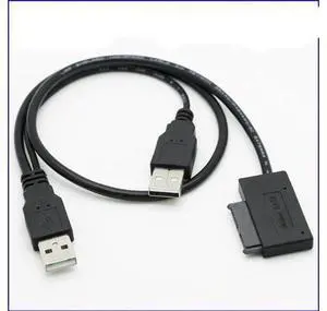USB 2.0 To SATA Adapter Cable USB To SATA 7PIN+6PIN 2.5 Inch Notebook Hard Drive Optical Drive Cable Data Cable USB 2.0 To SATA Adapter Cable USB To SATA 7PIN+6PIN 2.5 Inch Notebook Hard Drive Optical Drive Cable Data Cable