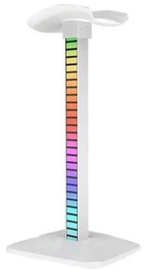 RGB Headphone Stand with USB ypeC Input Desk Gaming Headset Holder Hanger Rack TypeC Fast Charge(White) RGB Headphone Stand with USB ypeC Input Desk Gaming Headset Holder Hanger Rack TypeC Fast Charge(White)
