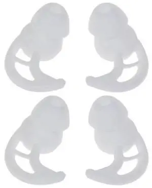 2Pairs Soft Silicone Ear Pads Eartips For Earphone Silicone Ear Hook In-Ear Earbuds Earphone Accessories Ear Tips(White) 2Pairs Soft Silicone Ear Pads Eartips For Earphone Silicone Ear Hook In-Ear Earbuds Earphone Accessories Ear Tips(White)