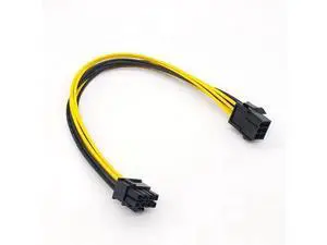 Graphics Card 6PIN To 8pin Server Power Conversion Board 6PIN To 6+2P Graphics Card Power Supply Extension Cable 18awg(0.5m) Graphics Card 6PIN To 8pin Server Power Conversion Board 6PIN To 6+2P Graphics Card Power Supply Extension Cable 18awg(0.5m)