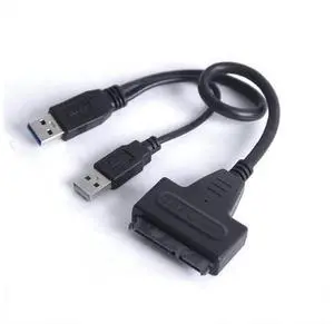 USB 3.0 To SATA 22Pin 2.5" Hard Disk Driver Cable Adapter with Extral USB Power Cable 20cm USB 3.0 To SATA 22Pin 2.5" Hard Disk Driver Cable Adapter with Extral USB Power Cable 20cm