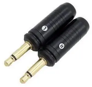 2pcs 3.5mm Cable Connector Headphone Plug for Headphone Plug Professional-Grade Accessoies(Black) 2pcs 3.5mm Cable Connector Headphone Plug for Headphone Plug Professional-Grade Accessoies(Black)