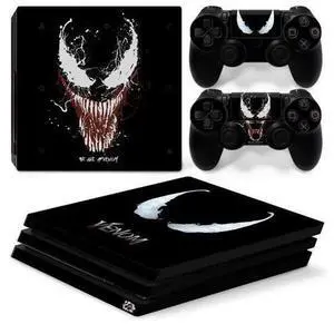 Venom Vinyl Skin Sticker for PS4 Pro Console 2 Controllers Decal Full Film Para Game Accessories(TN-P4Pro-7283) Venom Vinyl Skin Sticker for PS4 Pro Console 2 Controllers Decal Full Film Para Game Accessories(TN-P4Pro-7283)