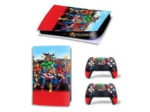 Captain America PS5 Digital Edition Skin Sticker Decal for PS5Console 2 Controllers PS5 Sticker Vinyl(TN-PS5Digital-2258) Captain America PS5 Digital Edition Skin Sticker Decal for PS5Console 2 Controllers PS5 Sticker Vinyl(TN-PS5Digital-2258)