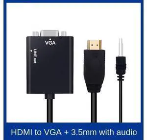 HDMI-compatible To VGA Adapter Cable for PS4 1080P Adaptor Computer Same Screen PC Audio Cable Jack TV Box Display HDMI-compatible To VGA Adapter Cable for PS4 1080P Adaptor Computer Same Screen PC Audio Cable Jack TV Box Display