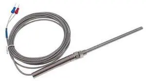 100mm K type thermocouple probe type thermocouple sensor stainless steel thermocouple 0-400(line length 4m) 100mm K type thermocouple probe type thermocouple sensor stainless steel thermocouple 0-400(line length 4m)