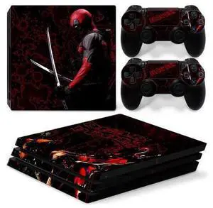 Deadpool Vinyl Skin Sticker for PS4 Pro Console 2 Controllers Decal Film Para Game Accessories(TN-P4Pro-5049) Deadpool Vinyl Skin Sticker for PS4 Pro Console 2 Controllers Decal Film Para Game Accessories(TN-P4Pro-5049)