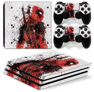 Deadpool Vinyl Skin Sticker for PS4 Pro Console 2 Controllers Decal Film Para Game Accessories(TN-P4Pro-5066) Deadpool Vinyl Skin Sticker for PS4 Pro Console 2 Controllers Decal Film Para Game Accessories(TN-P4Pro-5066)