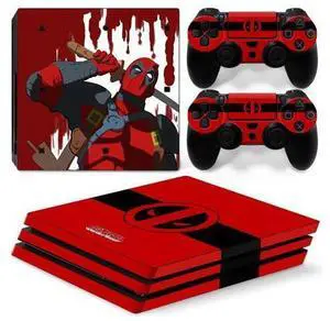 Deadpool Vinyl Skin Sticker for PS4 Pro Console 2 Controllers Decal Film Para Game Accessories(TN-P4Pro-5059) Deadpool Vinyl Skin Sticker for PS4 Pro Console 2 Controllers Decal Film Para Game Accessories(TN-P4Pro-5059)