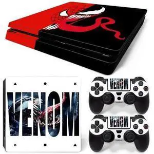 Venom Skin Sticker Protective Film for Slim PS4 PS4Slim Console 2 Controllers Accessories Para(TN-PS4Slim-2100) Venom Skin Sticker Protective Film for Slim PS4 PS4Slim Console 2 Controllers Accessories Para(TN-PS4Slim-2100)