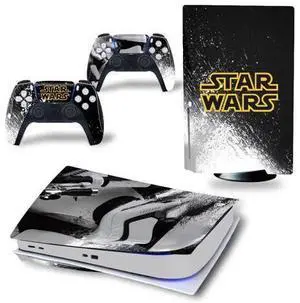 Star Wars PS5 Disk Skin Sticker Decal for PS5Disk Console and 2 Controllers PS5 Disk Skin Sticker Vinyl(TN-PS5Disk-4433) Star Wars PS5 Disk Skin Sticker Decal for PS5Disk Console and 2 Controllers PS5 Disk Skin Sticker Vinyl(TN-PS5Disk-4433)