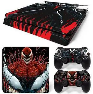 Venom Skin Sticker Protective Film for Slim PS4 PS4Slim Console 2 Controllers Accessories Para(TN-PS4Slim-2114) Venom Skin Sticker Protective Film for Slim PS4 PS4Slim Console 2 Controllers Accessories Para(TN-PS4Slim-2114)