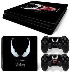 Venom Skin Sticker Protective Film for Slim PS4 PS4Slim Console 2 Controllers Accessories Para(TN-PS4Slim-2094) Venom Skin Sticker Protective Film for Slim PS4 PS4Slim Console 2 Controllers Accessories Para(TN-PS4Slim-2094)