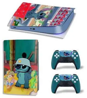 Stitch Vinyl Skin Sticker For PS5Digital PS5 Game Console Handle Protective Film(TN-PS5Digital-3650) Stitch Vinyl Skin Sticker For PS5Digital PS5 Game Console Handle Protective Film(TN-PS5Digital-3650)