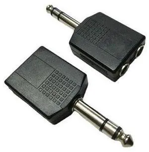 3pcs Stereo Audio Jack Plug Adapter Single Male To Female 6.35mm Dual Mono Stereo Jack Headphone Microphone Y Splitter Converter 3pcs Stereo Audio Jack Plug Adapter Single Male To Female 6.35mm Dual Mono Stereo Jack Headphone Microphone Y Splitter Converter