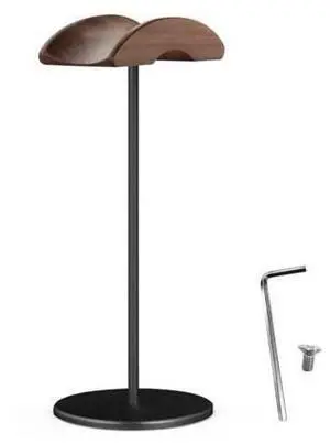 U-Shape Headset Rack on Desktop for Home Dlsplay Accessories in Walnut Wood(black) U-Shape Headset Rack on Desktop for Home Dlsplay Accessories in Walnut Wood(black)