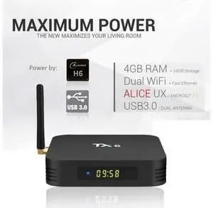 BONAEVER Android 9.0 TV Box Android Box 4GB DDR3 64GB ROM BT5.0 Dual WiFi 2.4Ghz + 5Ghz Quad Core 1080p 4K HDR Smart TV Media Box BONAEVER Android 9.0 TV Box Android Box 4GB DDR3 64GB ROM BT5.0 Dual WiFi 2.4Ghz + 5Ghz Quad Core 1080p 4K HDR Smart TV Media Box