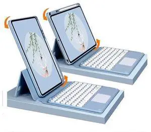 BONAEVER Keyboard Case for iPad Air 11 Inch M3 M2 2025 2024, iPad Air 5 2022 / Air 4 10.9 inch 2020 / iPad Pro 11 2021 2020 2018 with Touchpad Keyboard & Pencil Holder Clear Back Cover BONAEVER Keyboard Case for iPad Air 11 Inch M3 M2 2025 2024, iPad Air 5 2022 / Air 4 10.9 inch 2020 / iPad Pro 11 2021 2020 2018 with Touchpad Keyboard & Pencil Holder Clear Back Cover