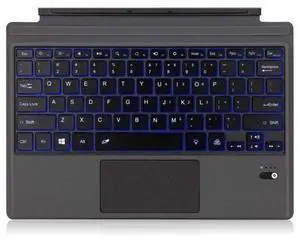 Type Cover for Microsoft Surface Pro 7 / Surface Pro 6 / Surface Pro 5 2017 / Surface Pro 4 / Surface Pro 3 2014 Detachable Bluetooth Wireless Keyboard with Touchpad and 7-Color LED Backlit Type Cover for Microsoft Surface Pro 7 / Surface Pro 6 / Surface Pro 5 2017 / Surface Pro 4 / Surface Pro 3 2014 Detachable Bluetooth Wireless Keyboard with Touchpad and 7-Color LED Backlit