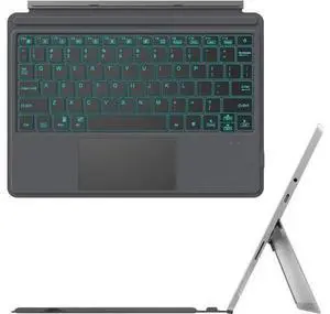 Type Cover for Microsoft Surface Go 3 2021/Surface Go 2 2020/Surface Go 2018, 7-Color Backlit Ultra-Slim Wireless Bluetooth Keyboard with Trackpad, Rechargeable Battery and Charging Cable Type Cover for Microsoft Surface Go 3 2021/Surface Go 2 2020/Surface Go 2018, 7-Color Backlit Ultra-Slim Wireless Bluetooth Keyboard with Trackpad, Rechargeable Battery and Charging Cable