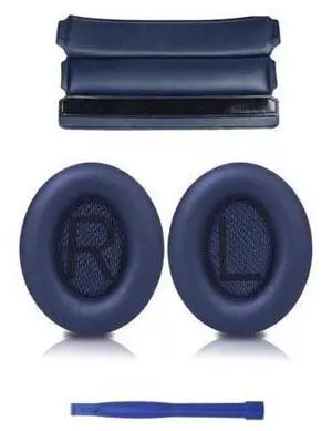 High-Quality Ear Pads Cushion Headband for QC35/QC35ii Headset Sponge Ear Pads(Navy Blue) High-Quality Ear Pads Cushion Headband for QC35/QC35ii Headset Sponge Ear Pads(Navy Blue)