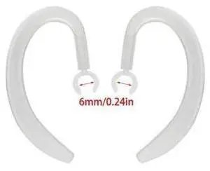 Wireless Headphone Sport Headset Ear Hook Rubber Rotary Clamp Holder Ear(6mm) (Transparent) Wireless Headphone Sport Headset Ear Hook Rubber Rotary Clamp Holder Ear(6mm) (Transparent)