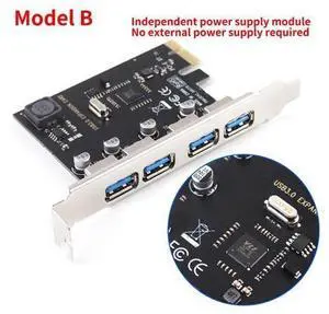 4 Port USB 3.0 PCI-E Expansion Card PCI Express PCIe USB 3.0 HUB Adapter 4-Port USB3.0 Controller USB 3 0 PCI e PCIe Express 1X(B) 4 Port USB 3.0 PCI-E Expansion Card PCI Express PCIe USB 3.0 HUB Adapter 4-Port USB3.0 Controller USB 3 0 PCI e PCIe Express 1X(B)
