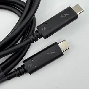 Orginal Thunderbolt 5 Ultra Soft silver Plated Coaxial 80Gb Full function Dual-Cable Data Cable 240W Fast Charging &K Projection Screen