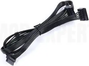 Original Seasonic 6Pin to 4x SATA Angled SSD HDD Modular Power Cable for PRIME, FOCUS, Platinum, CORE, M12II EVO, SnowSilent PSU