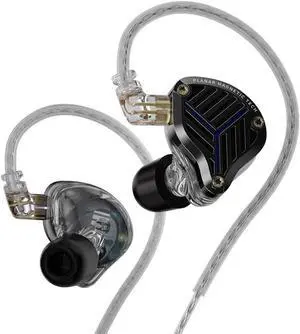 KZ-PRX iems Earbuds Wired,Fourth-Generation Newly Designed Planar Diaphragm lEM Earphones,3.5mm Plug Headphones,in Ears Monitor,iems for Gaming (with mic, Black1)