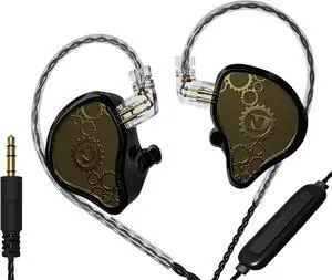 ND IEM,in Ear Monitor Earphones, High Performance Dynamic Headphones,iems for Gaming,Wired Earbuds with Microphone Black3.5mm with mic ND IEM,in Ear Monitor Earphones, High Performance Dynamic Headphones,iems for Gaming,Wired Earbuds with Microphone Black3.5mm with mic