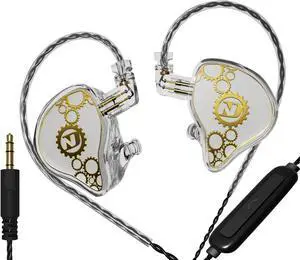 ND IEM,in Ear Monitor Earphones, High Performance Dynamic Headphones,iems for Gaming,Wired Earbuds with Microphone White3.5mm with mic ND IEM,in Ear Monitor Earphones, High Performance Dynamic Headphones,iems for Gaming,Wired Earbuds with Microphone White3.5mm with mic