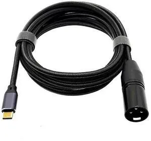 USB TYPE-C TO Canon USB C TO XLR MALE mobile phone power amplifier mixing console audio cable
1M