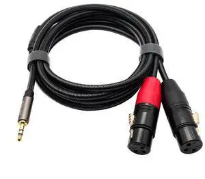 3,5mm dualXLR microphone cable souno cara micro!audio cable mixingconsole microphone speaker  0.5M
