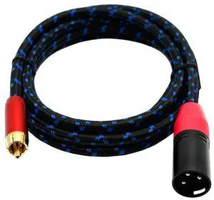 plug with three cores,from 3.5mm jack to RCA jack, for audio mixer power amplifier, Lotus audio cable.  1M plug with three cores,from 3.5mm jack to RCA jack, for audio mixer power amplifier, Lotus audio cable.  1M