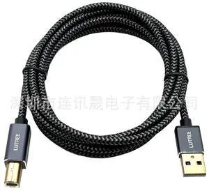 Green Lan Factory Black UsB Printing Cable- USB2.0 A-B Pure Copper UsB Square Port Printing CableforPrinter Connection  1M