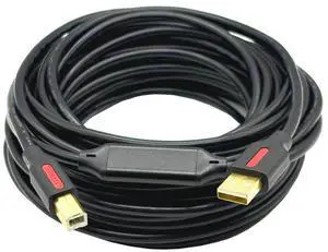 USB printing cable with pure copper core. Environmentally friendlydouble-shielded high-speed USB 2.0 data cable with square connector.  12M