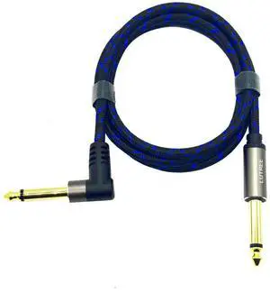 6.5 Straight-to-Waveform Amplifer Guitar Connection Cable Noise Reduction Performance Box Audio Mixer 6.35mm Audio Cable  1M