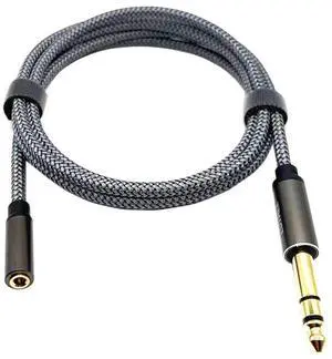 Gold-plated 6.5mm to 3.5mm audio cable,6.5 male to 3.5 female conversion cable, power amplifier mixer headphone extension cable 0.6M Gold-plated 6.5mm to 3.5mm audio cable,6.5 male to 3.5 female conversion cable, power amplifier mixer headphone extension cable 0.6M