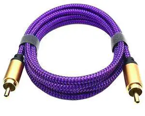 RCA business-to-business audio cable, digital coaxial output audio cable, TV, DVD, power amplifier, speaker, audio system, lotus cable 0.6M RCA business-to-business audio cable, digital coaxial output audio cable, TV, DVD, power amplifier, speaker, audio system, lotus cable 0.6M