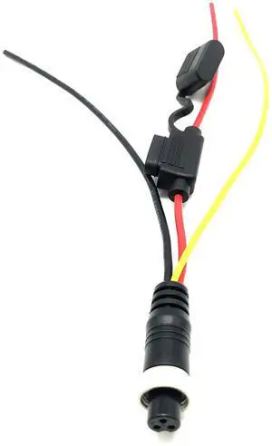 Vehicle-mounted video recorder aviation connector adaptercable, aviation connector powercord, +5A fuse, aviation connectorextension cable 0.3M Vehicle-mounted video recorder aviation connector adaptercable, aviation connector powercord, +5A fuse, aviation connectorextension cable 0.3M