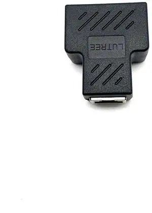 RJ45 network three-way connector, one out of two, network cable splitter, onesplit into two, simultaneous internet connection connector adapter connector