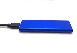 M.2 NGFF to USB3.1 SSD Solid Aluminum Mobile Hard Drive Box Type-0JMS580 Main Controller
blue