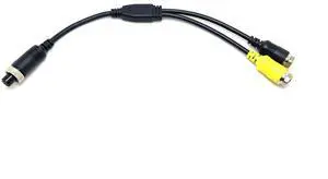 One-to-two aviation head-to-body4-core monitoring video extensioncable for vehicle-mounted aviation cable, aviation video and audio cable