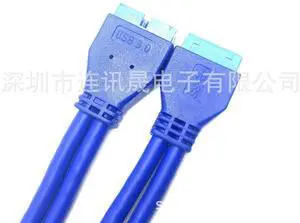 USB 3.0 motherboard 20-pin male to 19-pin female extensiondata cable USB 3.0 20P male to female extension cable
