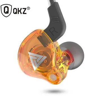 QKZ AK6 sports headphones, in-earstyle, with remote control and microphone,featuringbass and high-quality sound, suitable for mobile phones yellow QKZ AK6 sports headphones, in-earstyle, with remote control and microphone,featuringbass and high-quality sound, suitable for mobile phones yellow