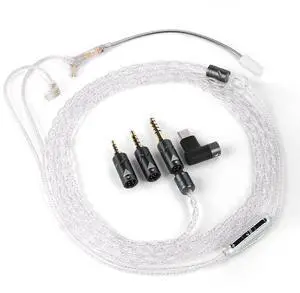 QKZ Q7MAX headphones -Game-grade silver-plated upgrade cablewith 2.5mm, 3.5mm, 4.4mm,Type-C and 2-pin interchangeable cables