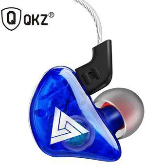 QKZ CK5 New Model Sports Earphone Set- Transparent Bass Heavy Music Headphones for MobilePhones   blue