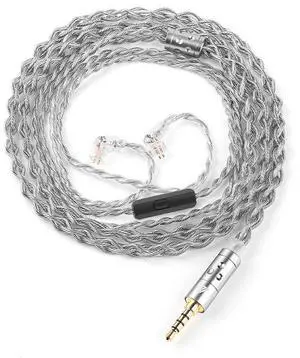 QKZT7 Silver Plated Upgrade Cable -3.5mm Plug 2PIN HeadphoneUpgrade Cable -336-core Silver Plated Headphone Upgrade Cable QKZT7 Silver Plated Upgrade Cable -3.5mm Plug 2PIN HeadphoneUpgrade Cable -336-core Silver Plated Headphone Upgrade Cable